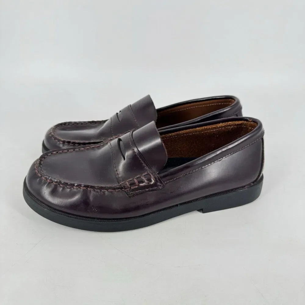 Sperry Top-Sider Colton Boys Penny Loafers Brown Leather US 4M